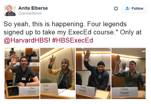 HBS executive education professor Anita Elberse tweets about her new class