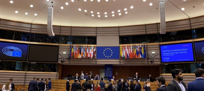 ESCP Business School MiM students at European Parliament, Brussels