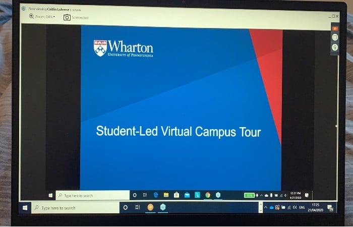 Wharton virtual student tour