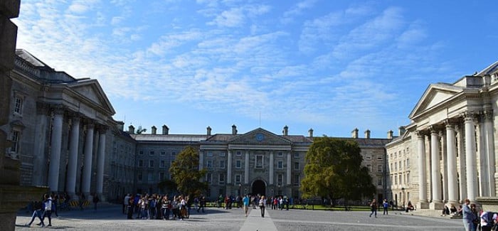 Trinity College Dublin by Jowaria via Wikimedia Commons