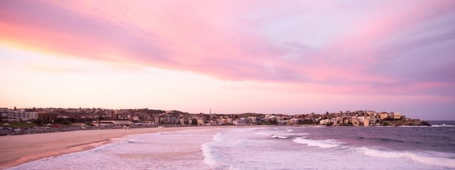 Bondi Beach at dusk