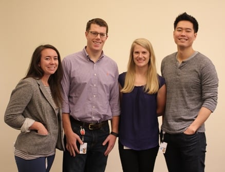 Kirsten Millar (third from left) and PG&E colleagues