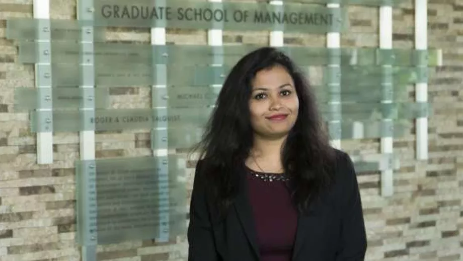 Student Profile: Aditi Gupta, UC Davis, Graduate School of Management main image