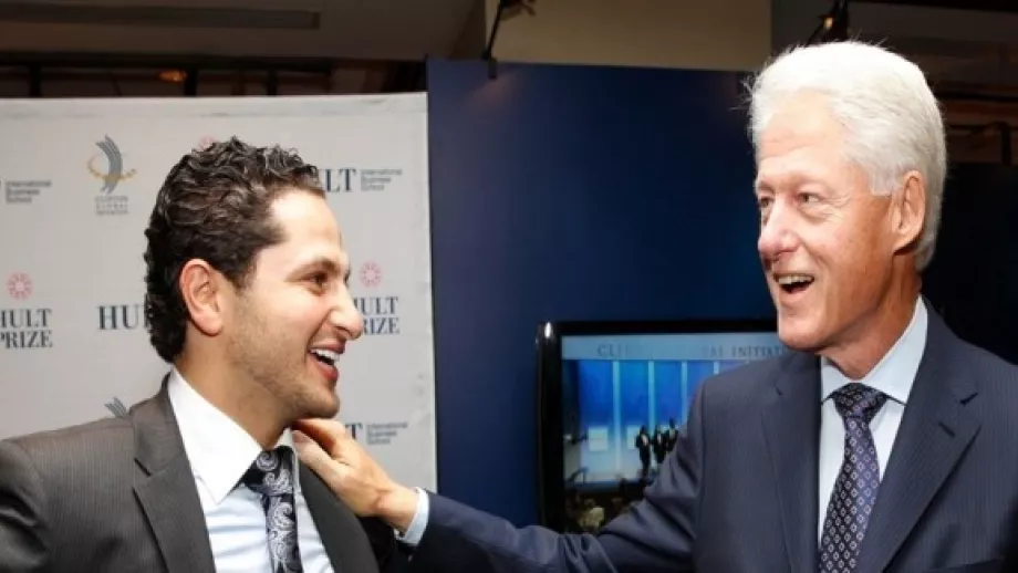Bill Clinton at the Hult Prize award ceremony